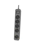 Regleta con Interruptor Philips CHP2154B/10/ 5 Tomas de corriente/ Cable 1.5m/ Negro