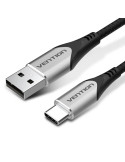 Cable USB 2.0 Tipo-C Vention CODHD/ USB Tipo-C Macho - USB Macho/ Hasta 60W/ 480Mbps/ 50cm/ Gris