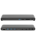 Docking USB Tipo-C 2-Power DOC0117A/ 4xUSB/ 1xUSB Tipo-C PD/ 2xHDMI/ 1xDisplayPort/ 1xJack/ 1xRJ45/ 1xLector Tarjetas SD/ Gris