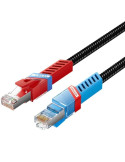 Cable de Red RJ45 SFTP Vention IKJBD Cat.8/ Gaming/ 50cm/ Negro