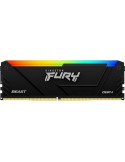 Memoria RAM Kingston FURY Beast RGB 16GB/ DDR4/ 3200MHz/ 1.35V/ CL16/ DIMM