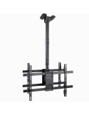 Soporte de Techo Giratorio/ Inclinable/ Nivelable TooQ LPCE2286TSLI-B para 2 TV de 43-86"/ hasta 100kg