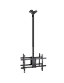 Soporte de Techo Giratorio/ Inclinable/ Nivelable TooQ LPCE2286TSLI-XL-B para 2 TV de 43-86"/ hasta 100kg