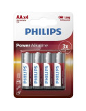 Pack de 4 Pilas AA Philips LR6P4B/10/ 1.5V/ Alcalina