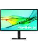 Monitor Profesional Samsung ViewFinity S6 S24D604UAU 24"/ QHD/ Regulable en Altura/ Negro