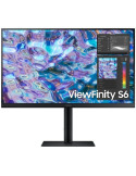 Monitor Profesional Samsung ViewFinity S6 S27B610EQU 27"/ QHD/ Regulable en Altura/ Negro