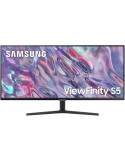 Monitor Profesional Ultraparonámico Samsung ViewFinity S5 S34C500GAU 34"/ UWQHD/ Negro