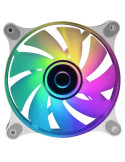 Ventilador Mars Gaming MF-3D/ 12cm/ ARGB/ Blanco