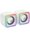 Altavoces Mars Gaming MSCUBE/ 8W/ 2.0/ Blancos