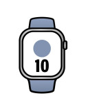 Apple Watch Series 10/ GPS/ 42mm/ Caja de Aluminio / Correa Deportiva Azul Denim S/M