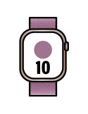 Apple Watch Series 10/ GPS/ 46mm/ Caja de Aluminio Oro Rosa / Correa Loop Deportiva Ciruela