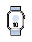 Apple Watch Series 10/ GPS/ Cellular/ 42mm/ Caja de Aluminio / Correa Loop Deportiva Azul Nube