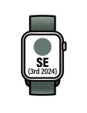 Apple Watch SE 3rd V2/ GPS/ 40mm/ Caja de Aluminio Blanco Estrella/ Correa Loop Deportiva Verde Lago