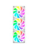 Pack 3 Ventiladores Nox Easy Link/ ARGB/ 12cm/ Blanco