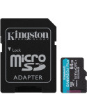 Tarjeta de Memoria Kingston CANVAS Go! Plus 64GB microSD XC con Adaptador/ Clase 10/ 170MBs