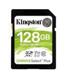 Tarjeta de Memoria Kingston CANVAS Select Plus 128GB SD XC/ Clase 10/ 100MBs
