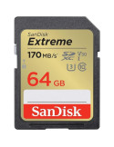 Tarjeta de Memoria SanDisk Extreme 64GB SD XC UHS-I Clase 10/ 170MBs
