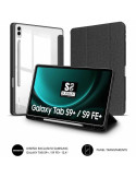 Funda Subblim Clear Shock para Tablet Samsung S9+/ FE 12.4"/ Negra