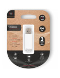 Pendrive 64GB Tech One Tech Basic USB 2.0/ Blanco