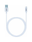 Cable USB 3.0 Tipo-C Duracell USB5031W/ USB Tipo-C Macho - USB Macho/ 1m/ Blanco