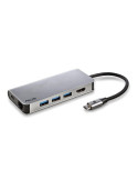 Docking USB Tipo-C NGS WonderDock8/ 3xUSB/ 1xUSB Tipo-C DP/ 1xHDMI/ 1xRJ45/ 1xLector Tarjetas SD