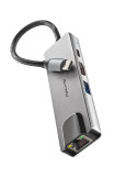 Docking USB Tipo-C NGS WonderDock Supra/ 1xUSB/ 1xUSB Tipo-C DP/ 1xHDMI/ 1xRJ45