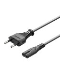 Cable Alimentación Forma 8 Vention ZCLBAC/ CEE7/16 Macho - C7 Hembra/ 1.8m