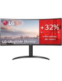 Monitor Profesional Ultrapanorámico Curvo LG UltraWide 34WP75CP-B 34"/ WQHD/ Multimedia/ Regulable en altura/ Negro