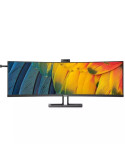 Monitor Profesional Ultraparonámico Curvo Philips 45B1U6900CH 44.5"/ Dual QHD/ Webcam/ Multimedia/ Regulable en altura/ Negro