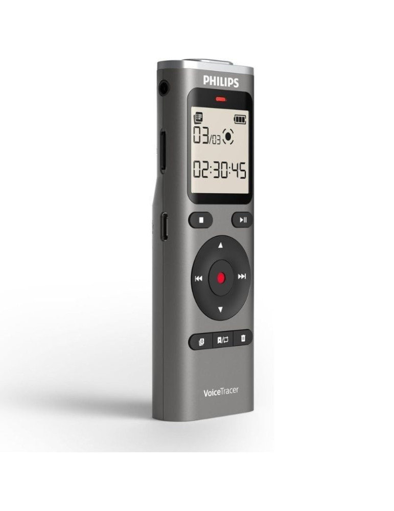 Grabadora de Voz Philips VoiceTracer DVT1170/ 20kHz/ Plata