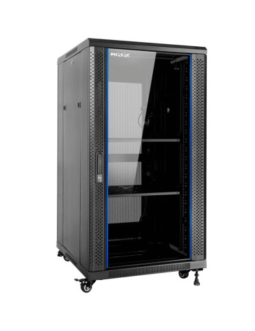 Armario Rack Mural Montado Phasak PHO 6618/ 19"/ Altura 18U 2