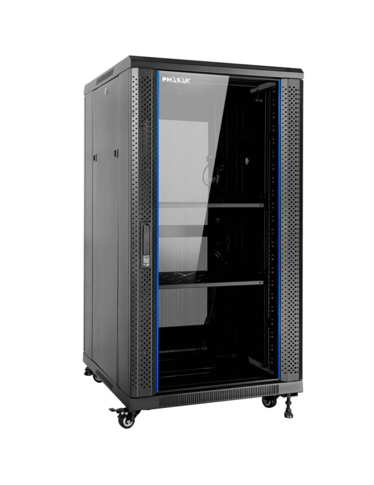 Armario Rack Mural Montado Phasak PHO 6618/ 19"/ Altura 18U