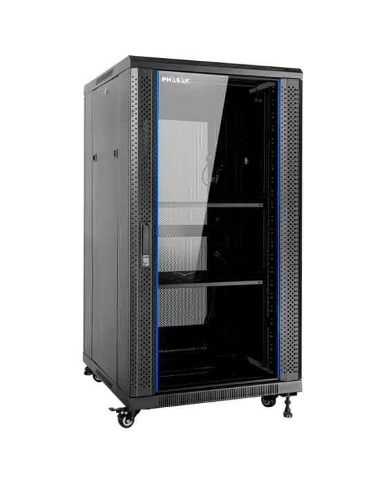 Armario Rack Mural Montado Phasak PHO 6618/ 19"/ Altura 18U
