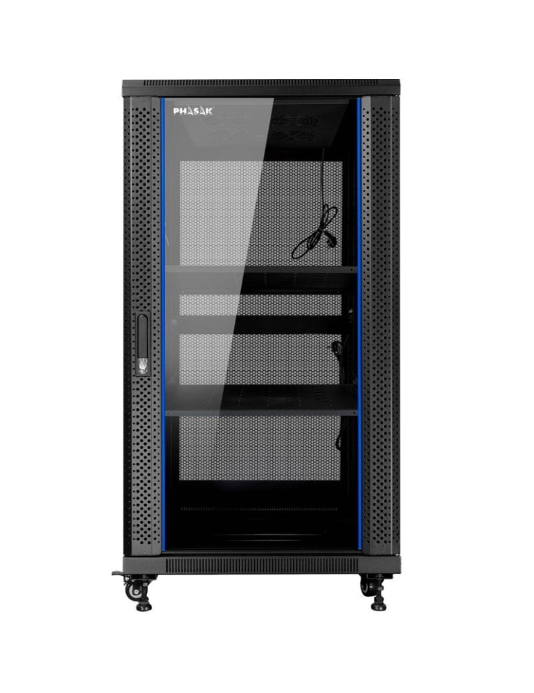 Armario Rack Mural Montado Phasak PHO 6618/ 19"/ Altura 18U