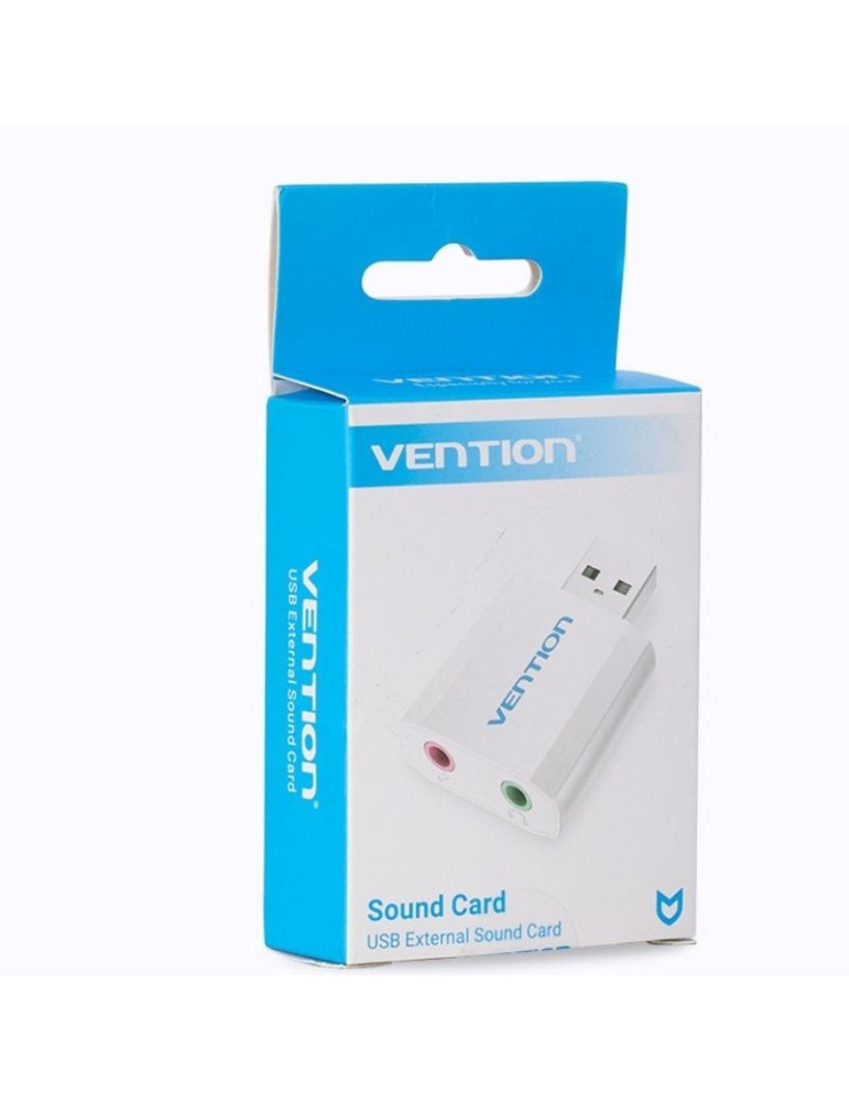 Tarjeta de Sonido Vention VAB-S13/ 2.1/ Plata