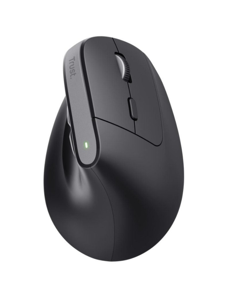 Ratón Vertical Inalámbrico Trust Bayo+/ Batería Recargable/ Hasta 2400 DPI