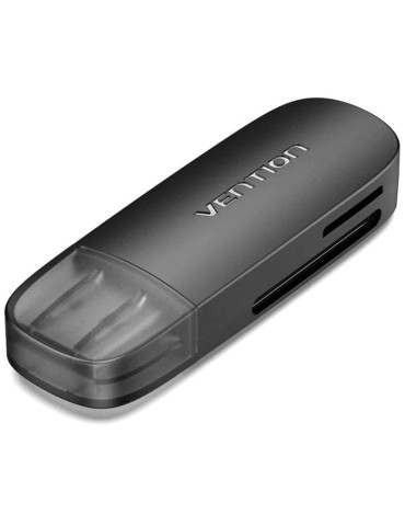 Lector de Tarjetas Externo Vention CLEB0/ USB 2.0
