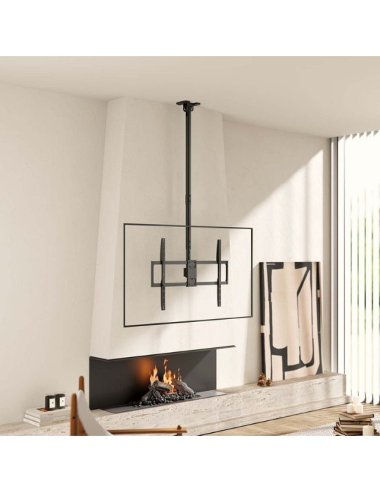 Soporte de Techo Inclinable/ Giratorio/ Nivelable/ Extensible Aisens CT100TSLE-393 para TV de 50-100"/ hasta 80kg