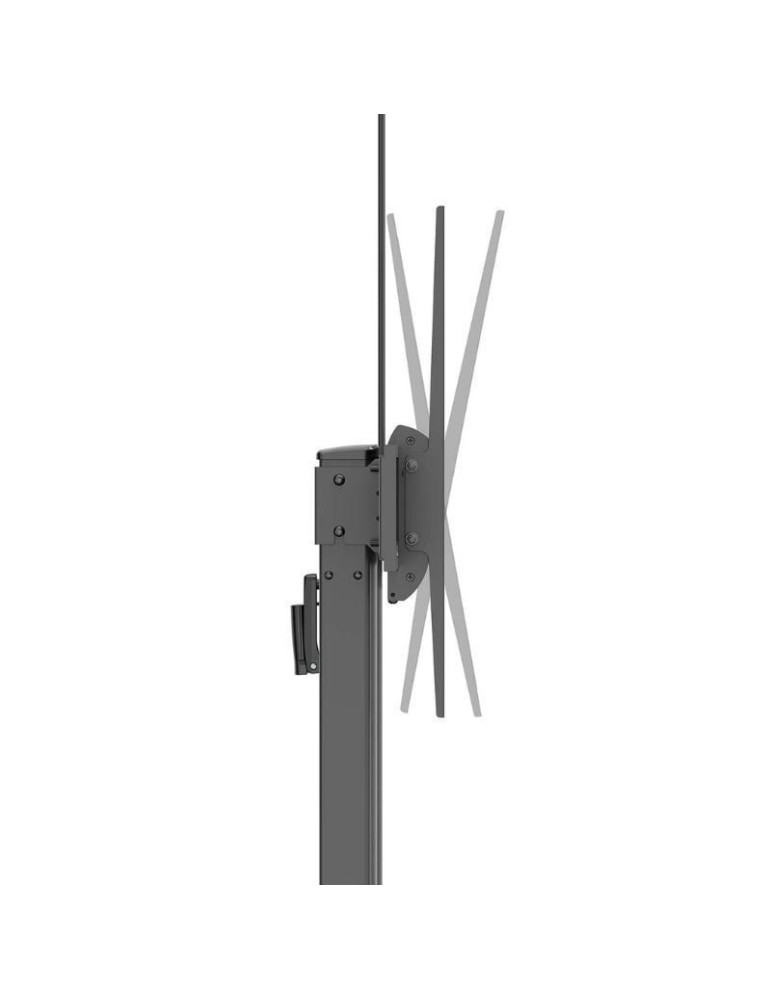 Soporte de Suelo Inclinable con Ruedas y Manivela Aisens FT100TE-403 para TV 60-100"/ hasta 100kg