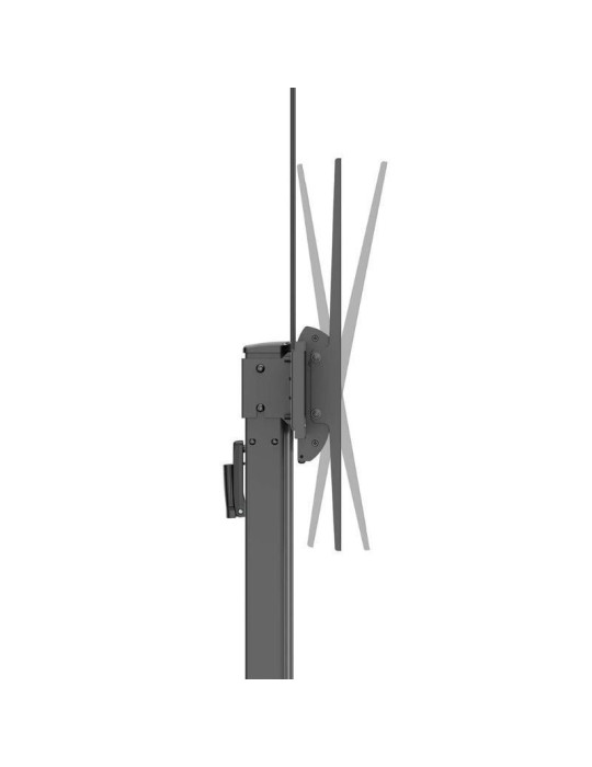 Soporte de Suelo Inclinable con Ruedas y Manivela Aisens FT100TE-403 para TV 60-100"/ hasta 100kg
