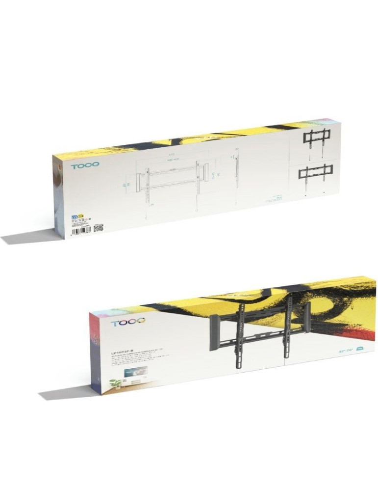 Soporte de Pared Fijo TooQ LP1073F-B para TV de 32-70"/ hasta 75kg