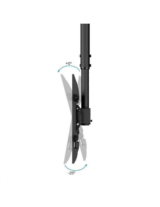 Soporte de Techo Giratorio/ Inclinable/ Nivelable TooQ LPCE1186TSLI-B para TV de 43-86"/ hasta 60kg