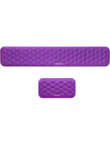 Pack de 2 Reposamuñecas Subblim Ergo AirPadding/ Púrpura