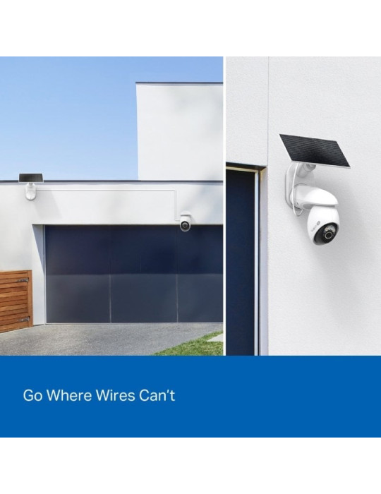 Cámara de Videovigilancia TP-Link Tapo C660 Kit/ Visión Nocturna/ Control desde APP/ Incluye Panel Solar