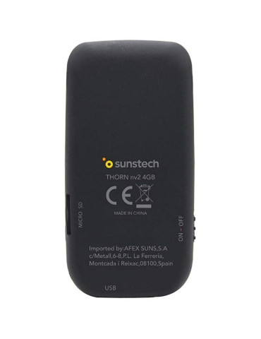 Reproductor MP4 Sunstech Thorn/ 4GB/ Pantalla 1.8"/ Radio FM/ Negro 2