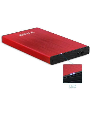 Caja Externa para Disco Duro de 2.5" TooQ TQE-2527R/ USB 3.1 2
