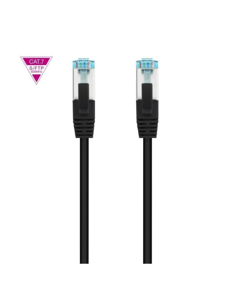 Cable de Red RJ45 SFTP Nanocable 10.20.1700-L25-BK Cat.7/ 25cm/ Negro