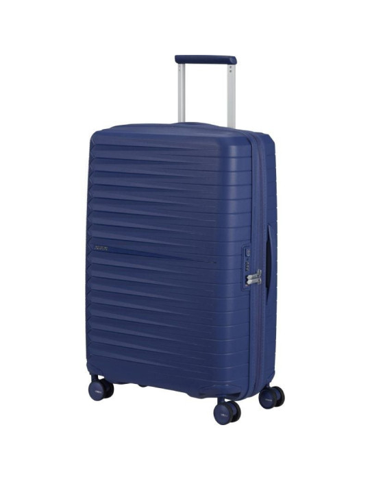 Maleta Mediana American Tourister FastForward Spinner Expansible 68cm/ 68x46x30cm/ 4 Ruedas/ Púrpura Anochecer
