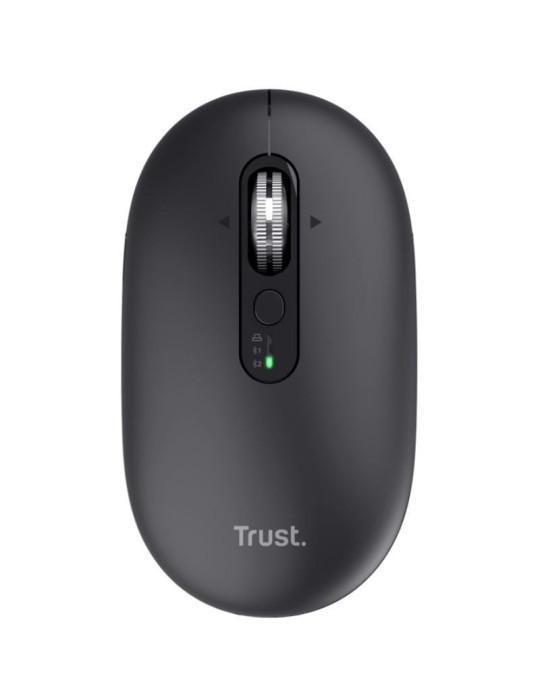 Ratón Inalámbrico Trust Seron 26018/ Batería recargable/ Hasta 3200 DPI/ Negro