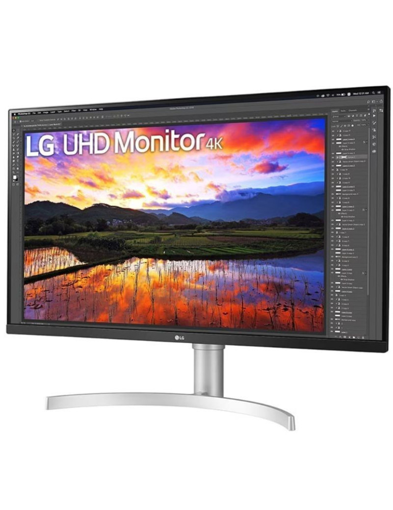 Monitor Profesional LG 32UN650K-W 31.5"/ 4K/ Multimedia/ Regulable en altura/ Blanco